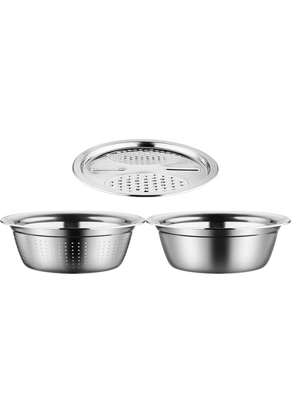 Paslanmaz Çelik Havza Ince Örgü Sepet Salata Kasesi Pirinç Yeni 28CM (Yurt Dışından)