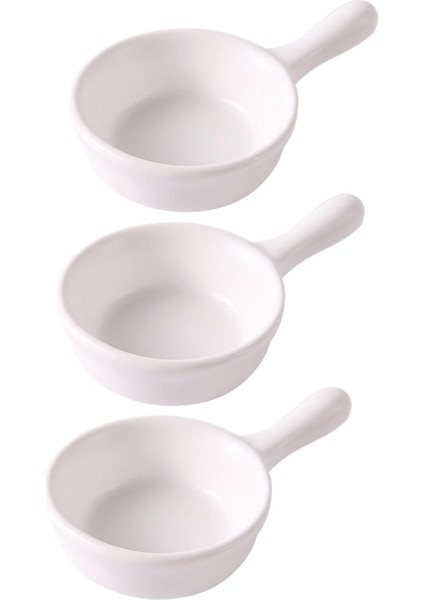 Sos Tabağı Porselen Taşınabilir Meze Tabakları Daldırma Sos Kaseleri Baharat Küçük Beyaz (Yurt Dışından)