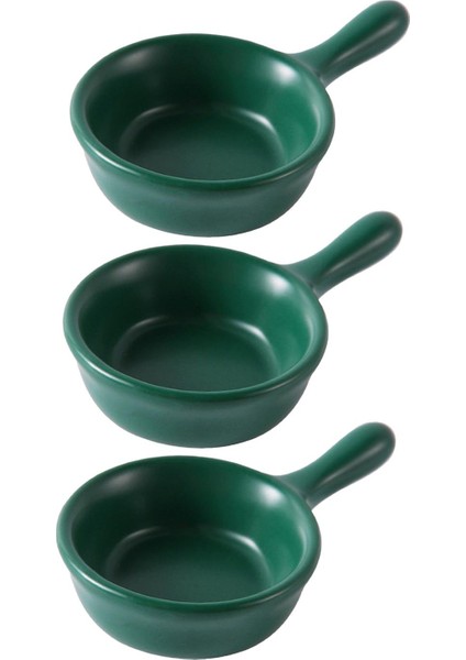 Sos Tabağı Porselen Taşınabilir Meze Tabakları Daldırma Sos Kaseleri Baharat Küçük Koyu Yeşil (Yurt Dışından)