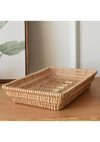 Rattan Sepetleri, Mutfak Tezgahı Üstü Için El Dokuma 40X30X8CM (Yurt Dışından)