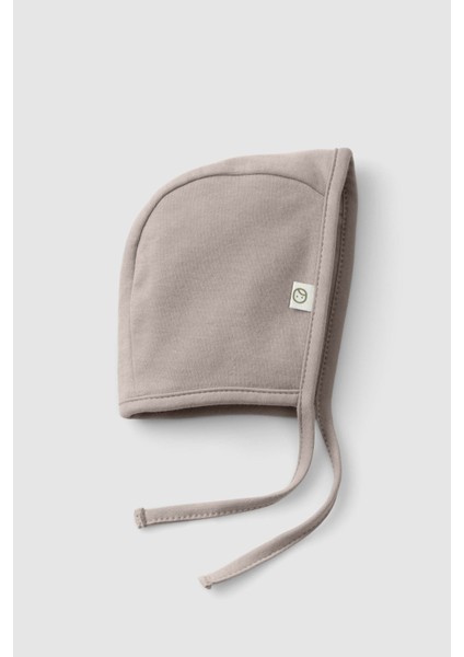 Organik Pamuk Ingiliz Şapka Bebek Vintage Kahve