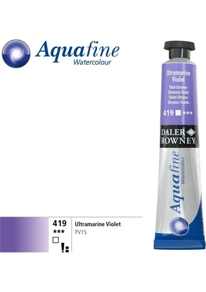 Aquafine Tüp Sulu Boya 8ml 419 Ultramarine Violet