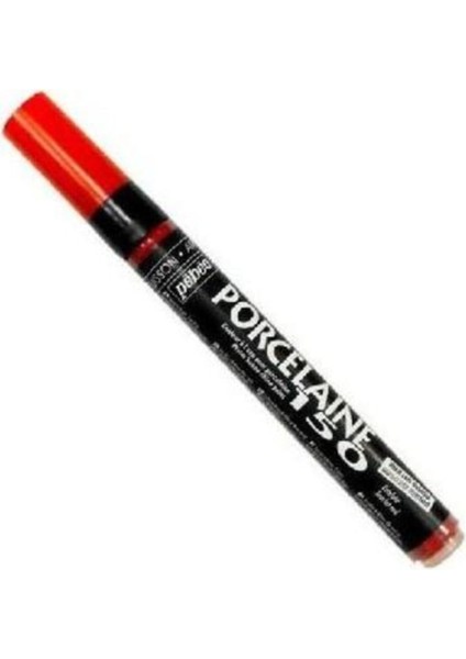 Porcelaine 150 Marker Fırınlanabilir Porselen Boyama Kalemi Scarlet Red