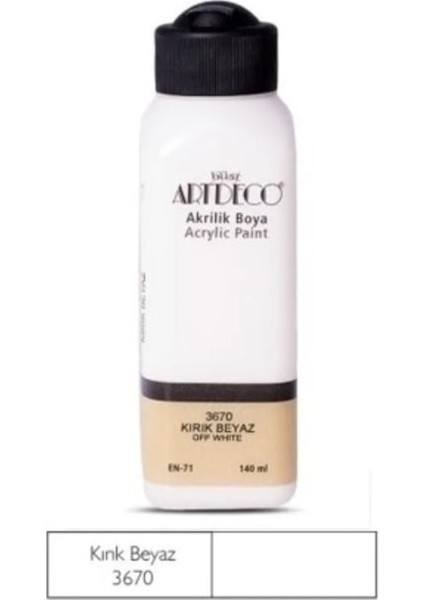 Kırık Beyaz Yeni Formül Akrilik Boya 140 ml