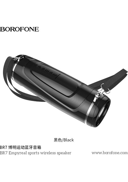 Borofone Ananas Rüzgar Br7 Spor Bluetooth Hoparlör 5 Renk Karışık Kargo Açık Subwoofer Bluetooth Hoparlör (Yurt Dışından)