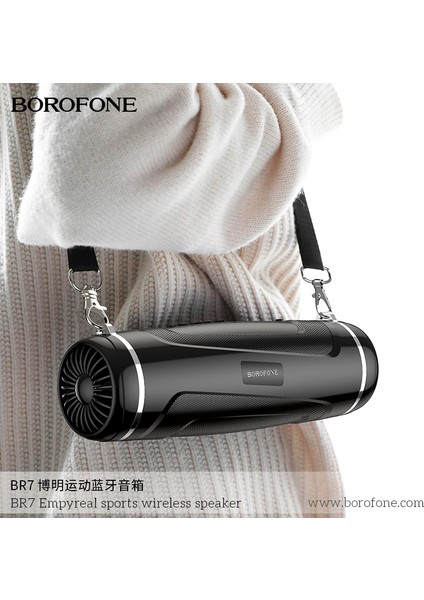 Borofone Ananas Rüzgar Br7 Spor Bluetooth Hoparlör 5 Renk Karışık Kargo Açık Subwoofer Bluetooth Hoparlör (Yurt Dışından)