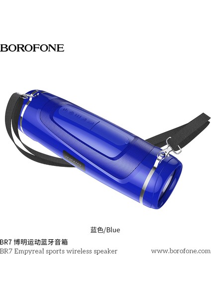 Borofone Ananas Rüzgar Br7 Spor Bluetooth Hoparlör 5 Renk Karışık Kargo Açık Subwoofer Bluetooth Hoparlör (Yurt Dışından)