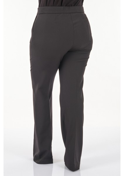 Büyük Beden Bol Paça Siyah Kadın Pantolon 23202067 indirimleri