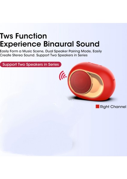 X6 Bluetooth 5.0 Hoparlör Tws Telefon Pc Için Taşınabilir Kablosuz Hoparlörler Su Geçirmez Dış Mekan Stereo Müzik Desteği Tf Aux USB Fm (Kırmızı) (Yurt Dışından) fırsatları