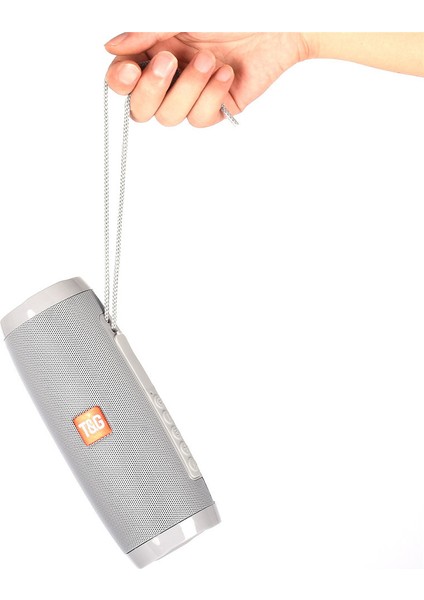 Kablosuz Hoparlör Bluetooth Uyumlu Hoparlör Gri Taşınabilir Hoparlör LED Işıklı Güçlü Yüksek Dış Mekan Bas Tf Fm Radyo (Yurt Dışından) fiyatları