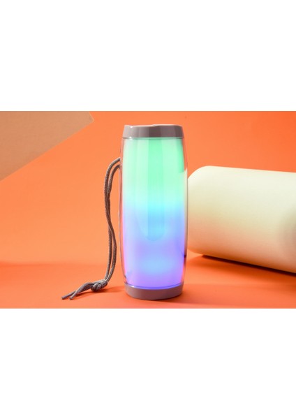 Kablosuz Hoparlör Bluetooth Uyumlu Hoparlör Gri Taşınabilir Hoparlör LED Işıklı Güçlü Yüksek Dış Mekan Bas Tf Fm Radyo (Yurt Dışından) modelleri