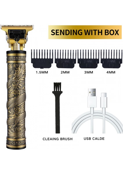 Profesyonel Saç Kesme Makinesi Tıraş Makinesi Giyotin Akülü Sakal Elektrikli Erkekler (Yurt Dışından) fiyatları