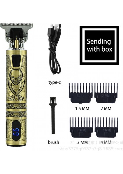 Profesyonel Saç Kesme Makinesi Erkek T-Blade Harici Edger Elektrikli Saç Sıfır Boşluk Düzeltici Akülü Saç Kesme Makinesi LCD Ekran USB Şarj Edilebilir Saç Kesme Makinesi (Yurt Dışından) fiyatları