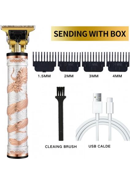 Profesyonel Saç Kesme Makinesi Tıraş Makinesi Giyotin Akülü Sakal Elektrikli Erkekler (Yurt Dışından) fiyatları