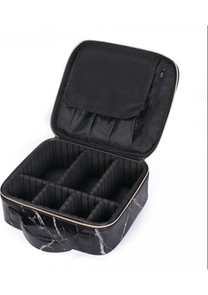 Seyahat Makyaj Çantası Profesyonel Kozmetik Tren Çantaları Sanatçı Saklama Çantası Makyaj Alet Kutuları Fırçalar Bölmeli Çantalar Su Geçirmez Çıkarılabilir Makyaj Organizatörü (Yurt Dışından) modelleri