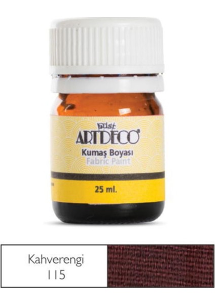 Kumaş Boyası 115 Kahverengi 25 ml