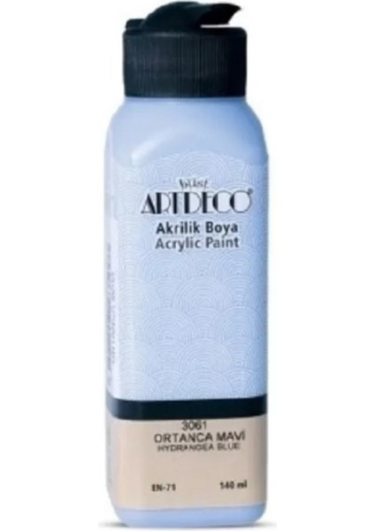 Ortanca Mavi Yeni Formül Akrilik Boya 140 ml