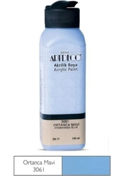 Ortanca Mavi Yeni Formül Akrilik Boya 140 ml fiyatları