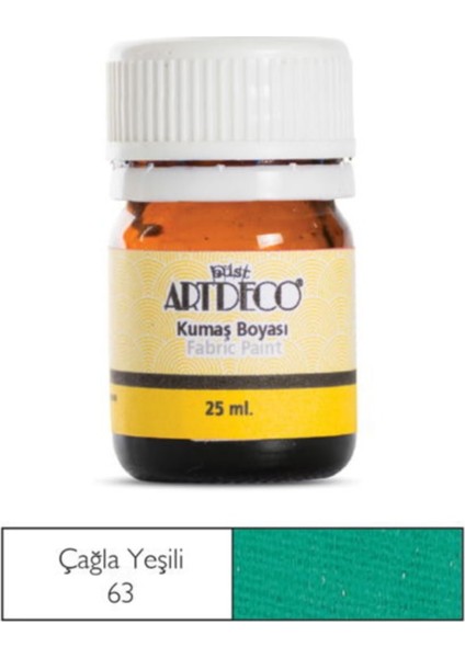 Kumaş Boyası 63 Çağla Yeşili 25 ml