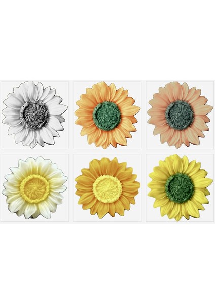 5,4cm Papatya Çiçek Silikon Kalıp K-1250