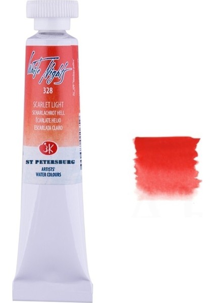 Tüp Suluboya 10ML N:328 Scarlet Light