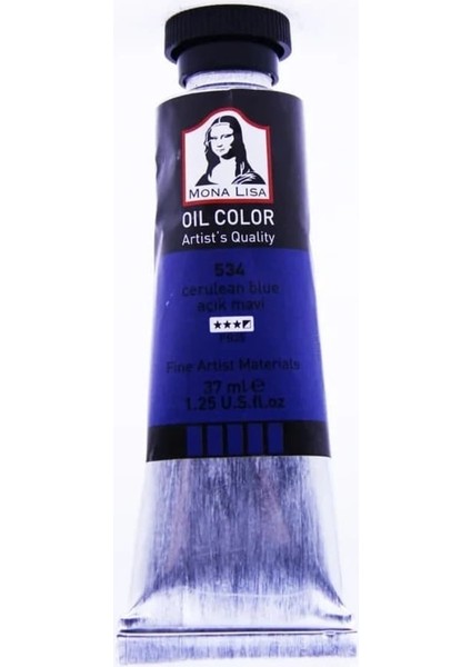 Yağlı Boya 37 ml Açık Mavi 534