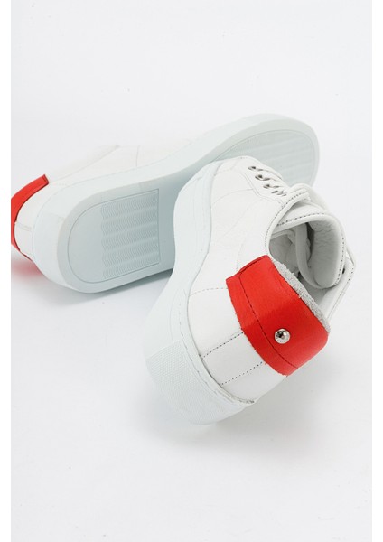 Ayverıe Beyaz Deri Kadın Sneakers fiyatları