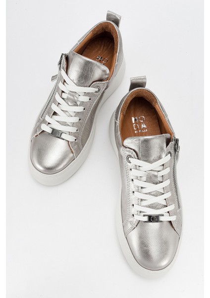 Allıe Platin Deri Kadın Sneakers fiyatları