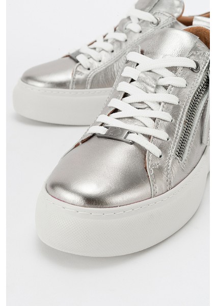 Allıe Platin Deri Kadın Sneakers fırsatları