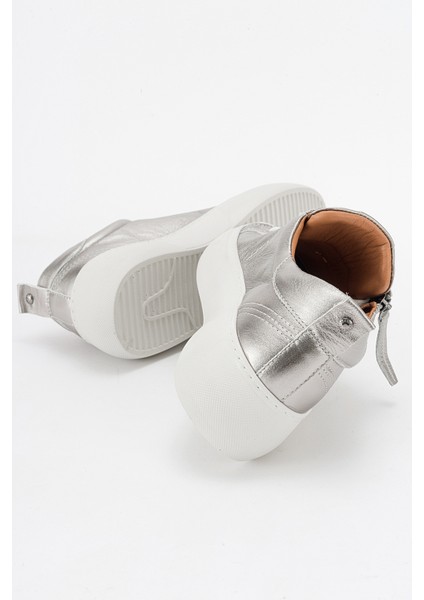 Allıe Platin Deri Kadın Sneakers indirimleri