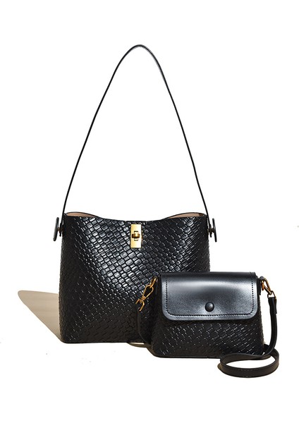 Hafif, Lüks Dokuma Kova Çantası, Büyük Kapasiteli Omuz Çapraz Askılı Çanta (Yurt Dışından)