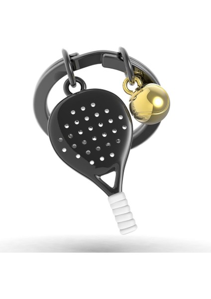 Padel Tenis Anahtarlık Siyah