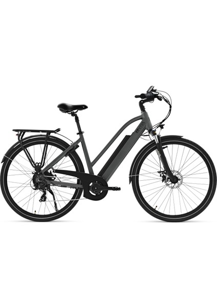 Elektrikli Bisiklet B15 | Pedelec Gri | Extra Güçlü 36V 14.0AH Aspilsan Batarya | 28"
