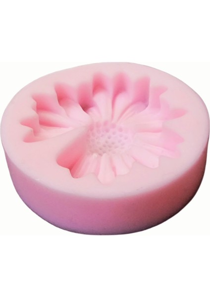 5,8cm Papatya Çiçek Silikon Kalıp K-1248