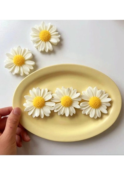 5,8cm Papatya Çiçek Silikon Kalıp K-1248