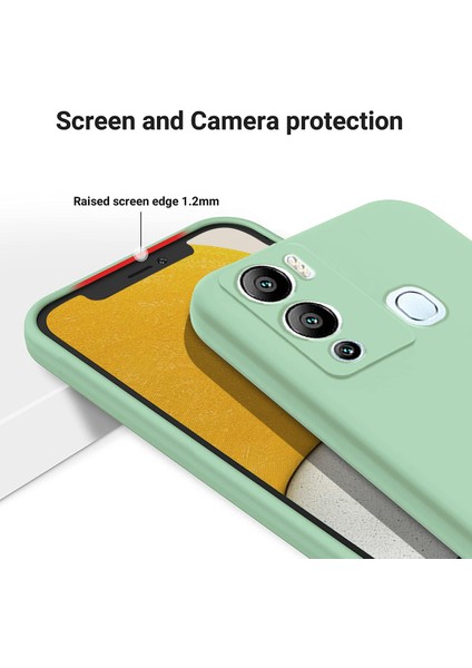 Infinix Hot 12I 4g Ince Tasarım Sıvı Silikon Telefon Kılıfı Yumuşak Astar Koruyucu Kapak (Yurt Dışından) fırsatları