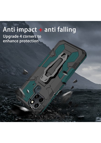 Infinix Smart 6 Tpu + Pc Telefon Kasası Kickstand Kemer Kupa Kapağı Araba Montaj Metal Sayfası (Yurt Dışından) modelleri