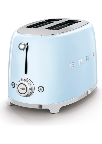 Smeg Pastel Mavi 2X1 Ekmek Kızartma TSF01PBEU