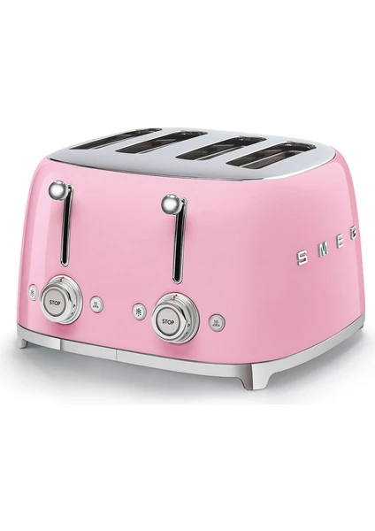 Smeg Pembe 4x1 Ekmek Kızartma TSF03PKEU