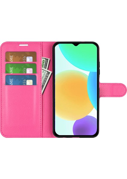 Infinix Smart 6 Cüzdan Anti-Drop Kabuğu Litchi Doku Pu Deri Deri Flip Stand Telefon Kılıfı Kapak (Yurt Dışından) modelleri