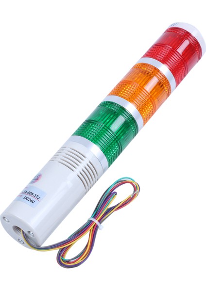 Ac/dc 24V Kırmızı Yeşil Sarı LED Lamba Endüstriyel Kule Sinyal Işığı (Yurt Dışından)