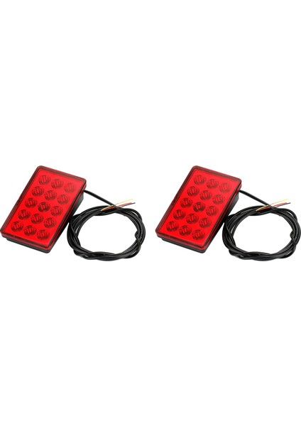 2x LED Araç Fren Lambası 15LED F1 Tarzı Evrensel Kabuk Pilot Işık Araba Arka Spoiler LED Fren Lambası Kuyruk Lambası Kırmızı Kabuk (Yurt Dışından)