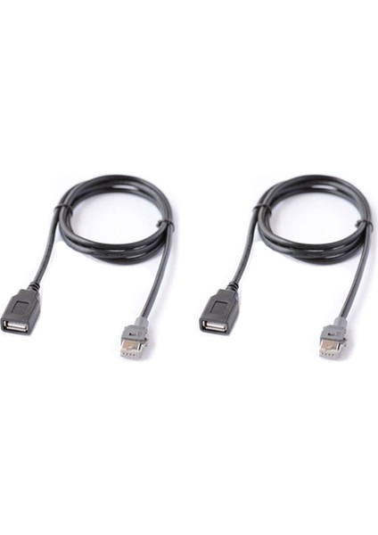 Mıstra Için 2x Araç Medya Kafa Ünitesi USB Arabirim Kablosu Adaptörü (Yurt Dışından)