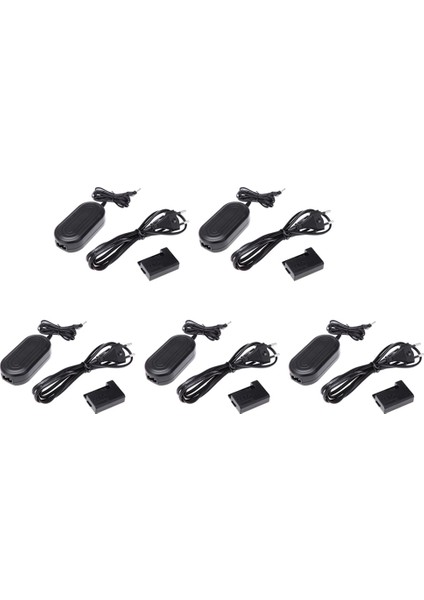 5x - E10 Ac 100 - 240V Güç Adaptörü, Dc Trafo Kablo Kiti ile 1100D / Kiss X50 / Rebel T3 (Siyah) (Yurt Dışından)