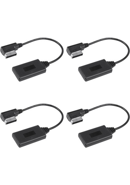 4x Kablosuz Bluetooth Modülü Müzik Adaptörü Yardımcı Alıcı Aux Ses Kablosu W212 Radyo Medya Arayüzü (Yurt Dışından)