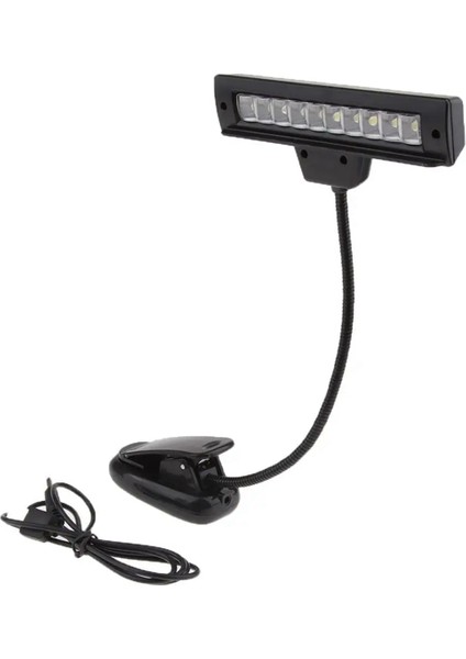 USB Şarj Edilebilir Müzik Standı Işık 10 Parlak Led, Komidin Lambası Masa Okuma Lambası (Yurt Dışından)