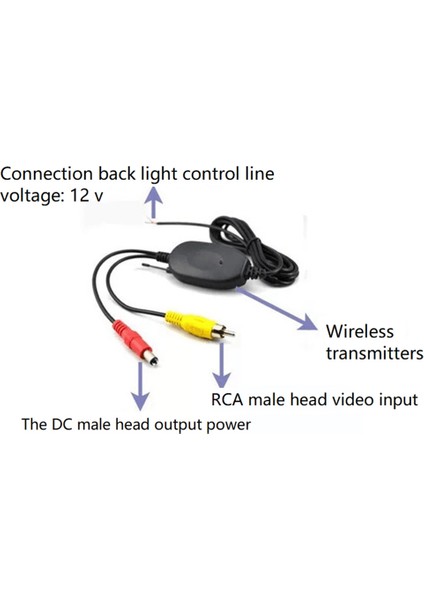 2.4g Kablosuz Modül Adaptörü Araba Monitörü Için Kablosuz Alıcı Yedekleme Ters Arka Görüş Kamerası Kablosuz Verici (Yurt Dışından)