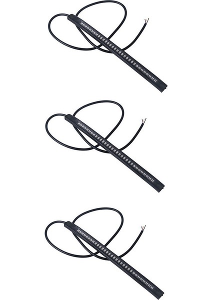 3x Dayanıklı 48 Smd Motosiklet Fren Lambaları Dönüş Işıkları LED Işıklar Su Geçirmez Muhafaza Motosiklet Lisansı Arka Lambası (Yurt Dışından)