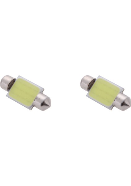 2x 3W Cob LED Araç Iç Tavan Işık Lambası Ampul 36MM Beyaz DC12V (Yurt Dışından)