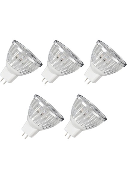 5x 4W Kısılabilir MR16 LED AMPUL/3200K Sıcak Beyaz LED Spot Işığı/50 Watt Eşdeğer Bi Pin Gu5.3 TABAN/330 Lümen (Yurt Dışından)